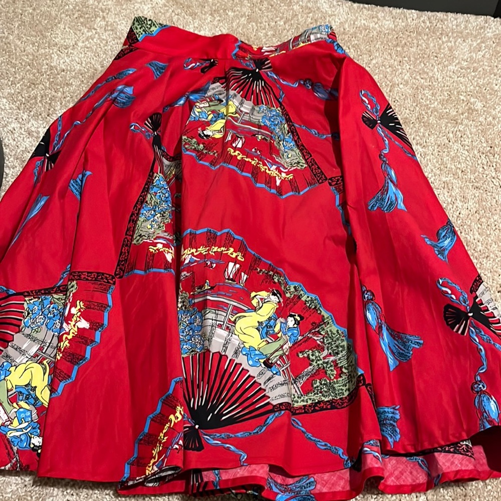Trashy diva red fans size 6 skirt